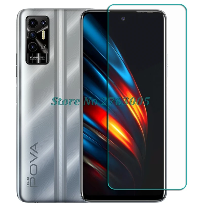 Фото Закаленное стекло для Tecno Pova 2 6,9 дюйма TecnoPova2 Pova2, защитная пленка для экрана, Защитная пленка для телефона №1