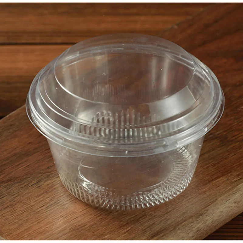 50 шт. Высокое качество ПЭТ пластиковые круглые крем коробки для тортов и пирожных