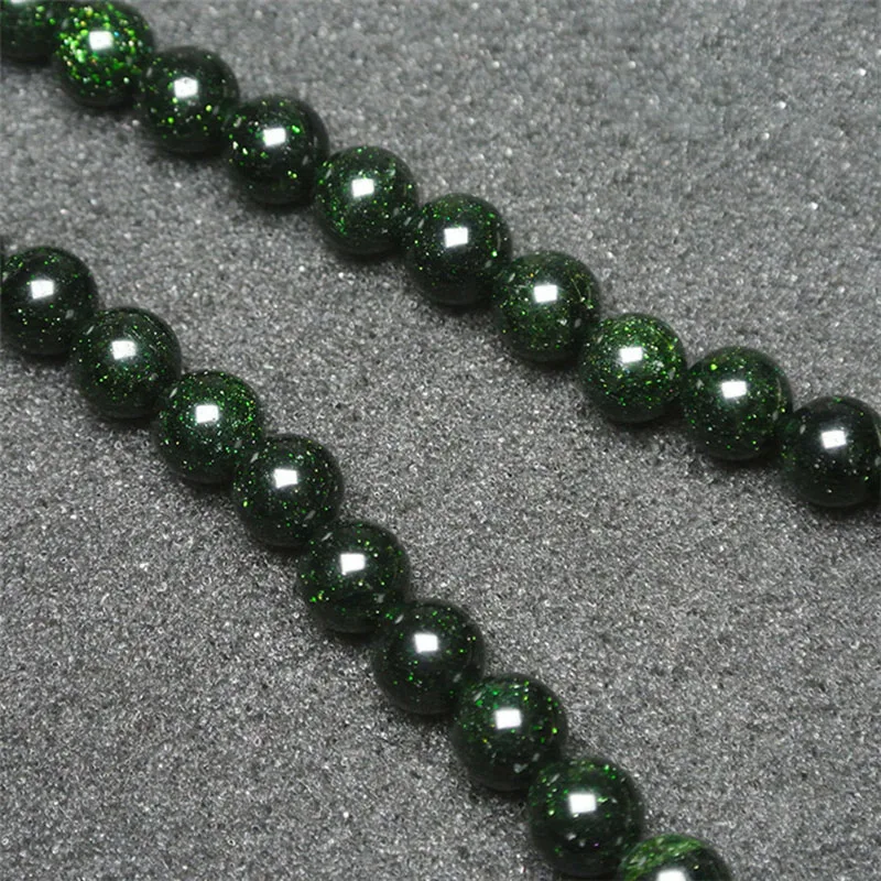 

6-10mm Natural smooth green sandstone round Stone Beads For DIY necklace bracelet jewelry making 15 "free delivery