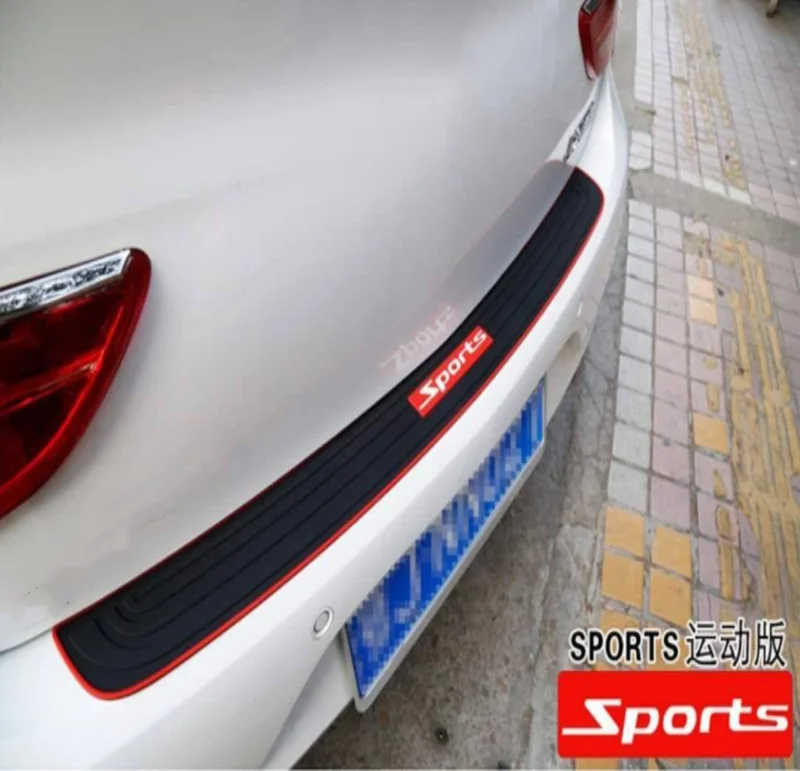 Стайлинг автомобиля силикон общего назначения задняя дверь бампер протектор