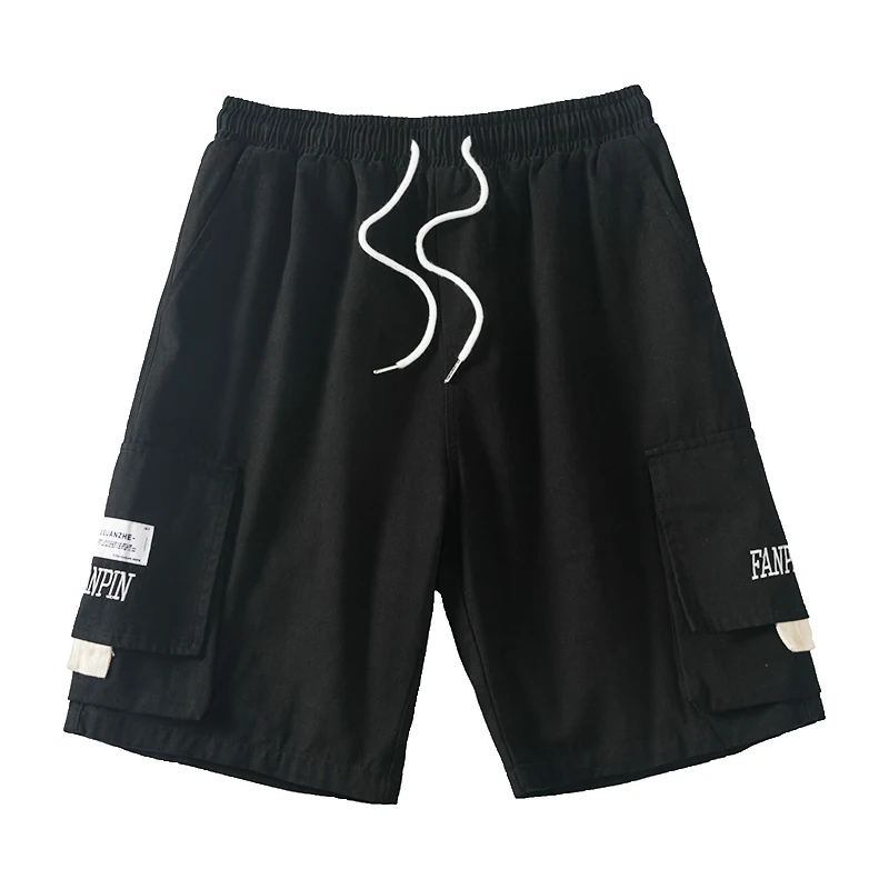 

2021 Summer Korean Style Loose Plus Size Harajuku Sports Shorts Japanese Streetwear Oversized Straight Casual Pants Men Clothing