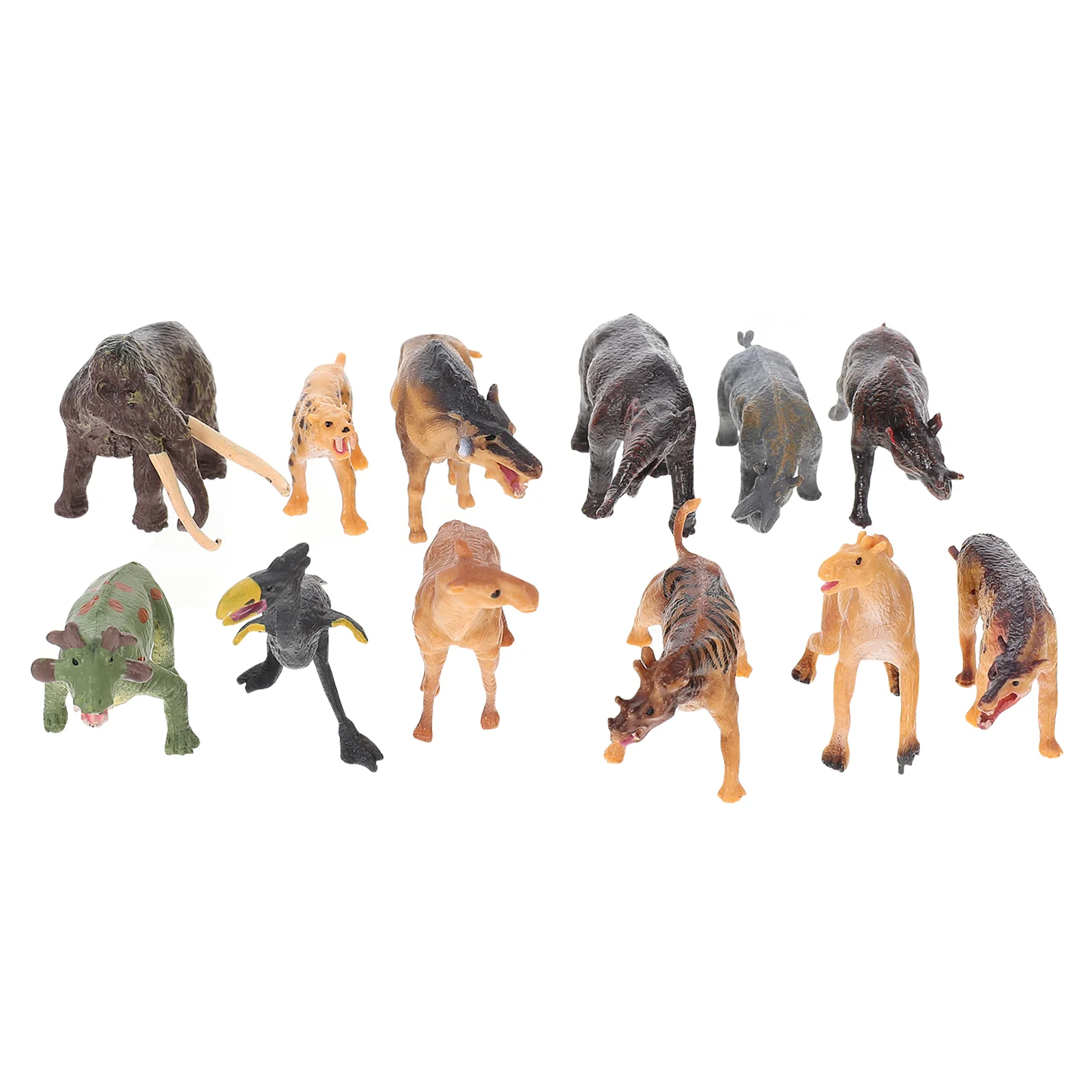 

12pcs Simulation Animal Models Home Decorations Children Playthings (Assorted Color)