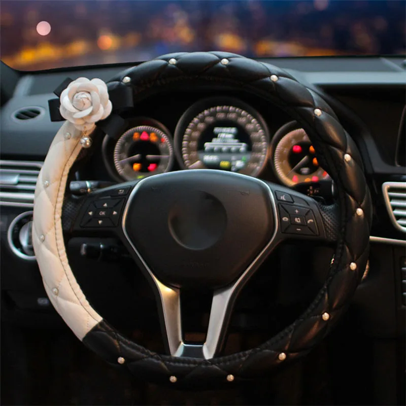 Модный чехол для автомобильного колеса BMW AUDI на руль Женская защитная подушка