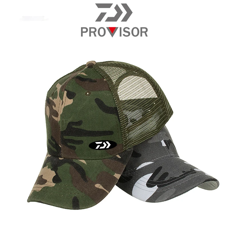 

Daiwa Fishing Sun Hat 2020 Summer Men and Women Fashion New Camouflage Mesh Cap Baseball Cap Outdoor Mountaineering Sun Hat