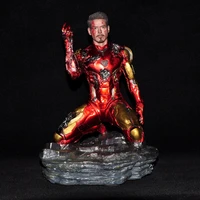 disney marvel avengers endgame final battle resin statue ironman gk super hero iron man mk85 kneelingsnapping fingers