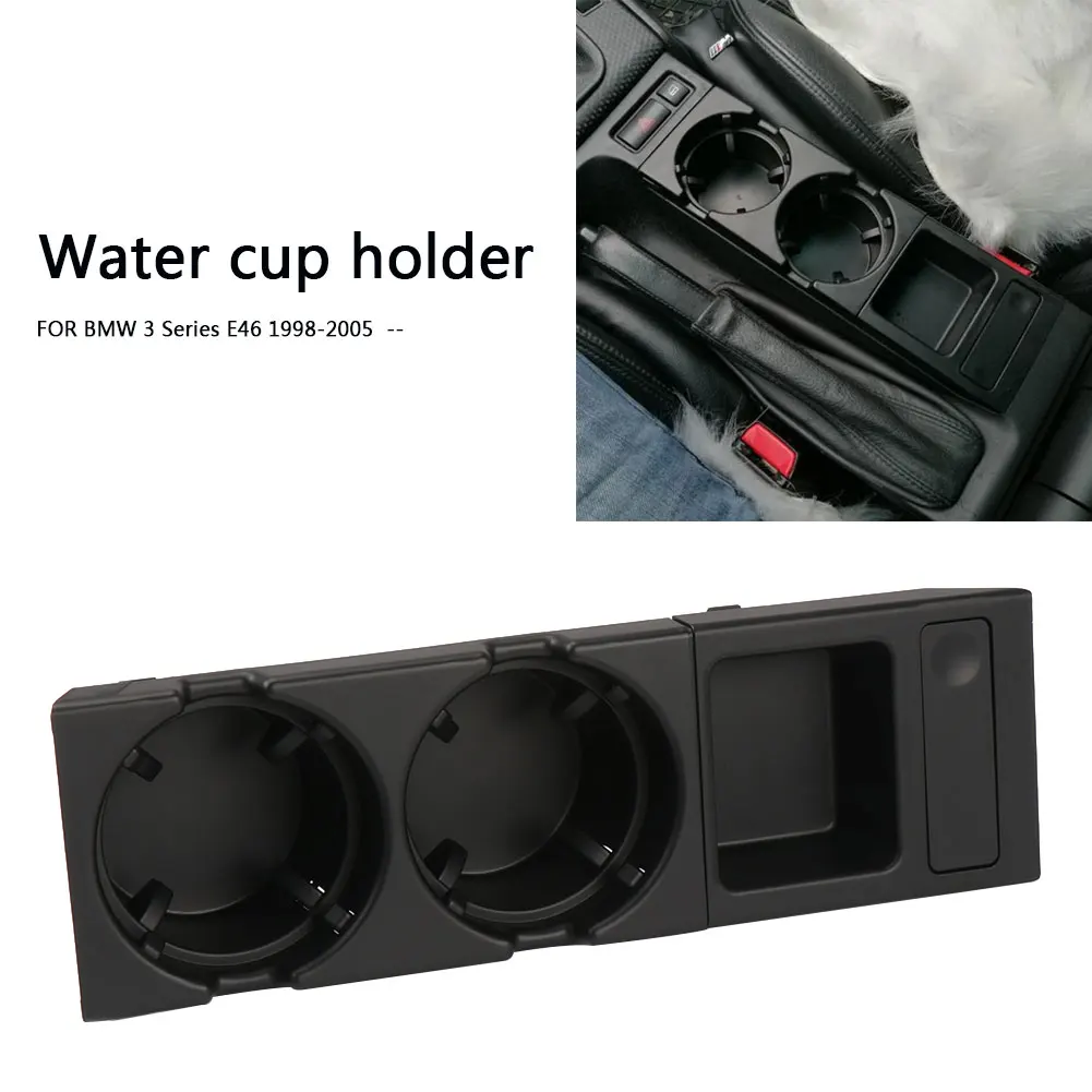 

Multifunctional Drink Holder Auto Supplies Car Center Console Water Cup Holder Coin Tray for BMW E46 3 Series 1998-2005