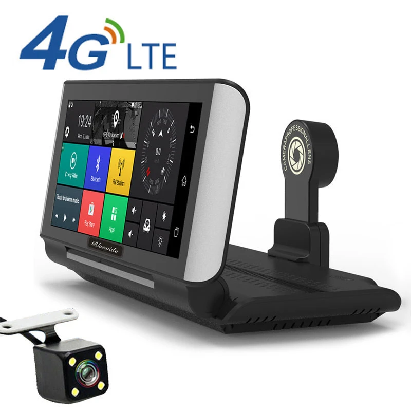 Новый 7 дюймовый автомобильный видеорегистратор 4G камера GPS FHD 1080P Android навигация