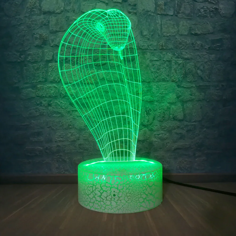 Лампы &quotс днем рождения&quot ночные светильники змеиная Модель 3D настольная лампа