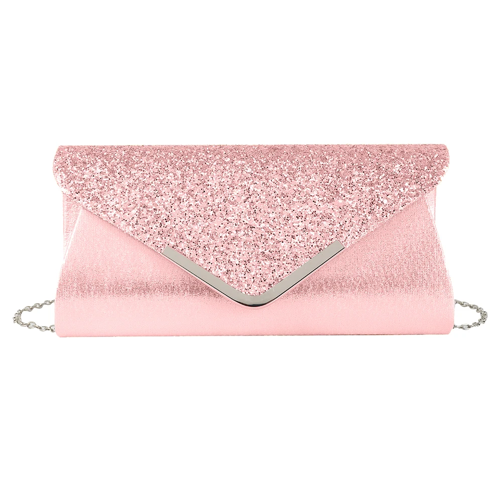 Pink Женские роскошные сумки женский клатч кошелек бумажник вечерние сумки конверт Свадебные вечерние сумки Bolsa Feminina - Color: Pink