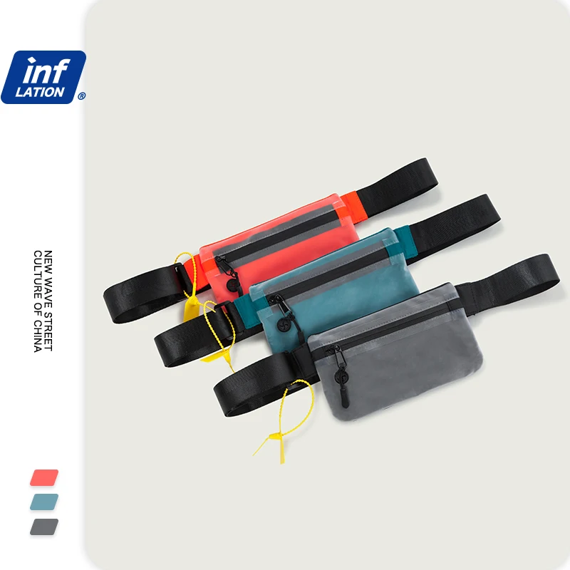 Мужская и Женская поясная сумка INFLATION эластичная для денег на лето 206AI2019|Поясные