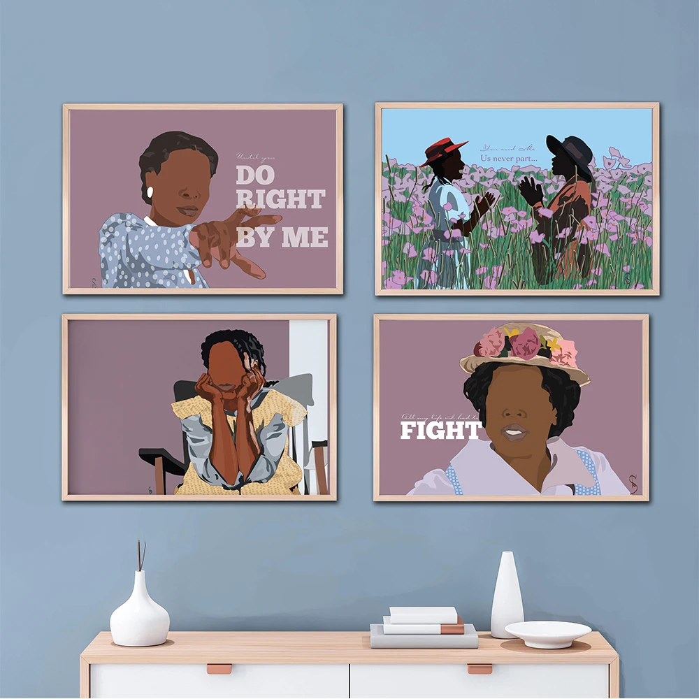 

Minimalism African Female Feminism Wall Art Canvas Painting Nordic Posters and Prints Wall Pictures for Living Home Decoration