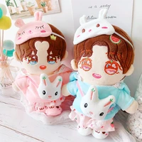 20 cm dolls accessory toy baby wear plush toy clothing solid lace pink dress pants christmas gifts