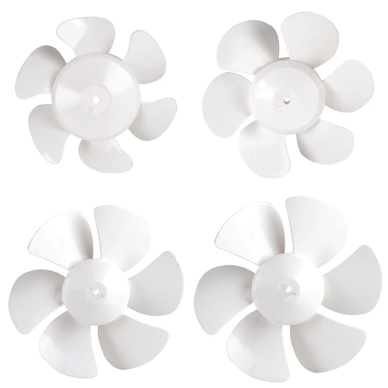 RV Vent Fan Blade White 6" 8" 10" 12" Replacement Fan Blade Round Bore RV Fan Blades for Bathroom Roof Vent Range Hood