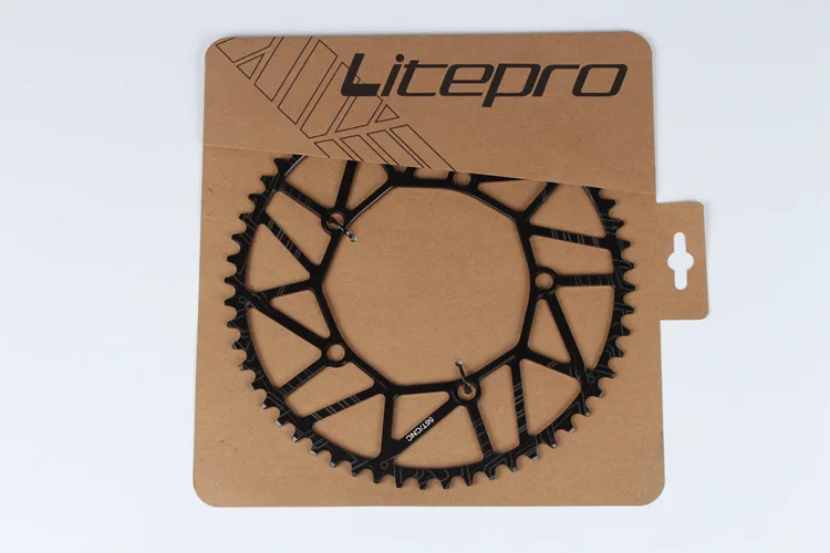 56T Litepro 130 BCD 48T 50T 52T 54T 56T 58T цепное кольцо 8 9 10 скоростной полый сплав однодисковый цепной колесо дорожный складной велосипедный цепной круг - Цвет: 56T