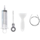 Портативный холодильник для очистки канализационных труб инструмент экскаватора сливное отверстие комплект щетка для мытья всасывания шприц шланг дома устройство для очистки палочки