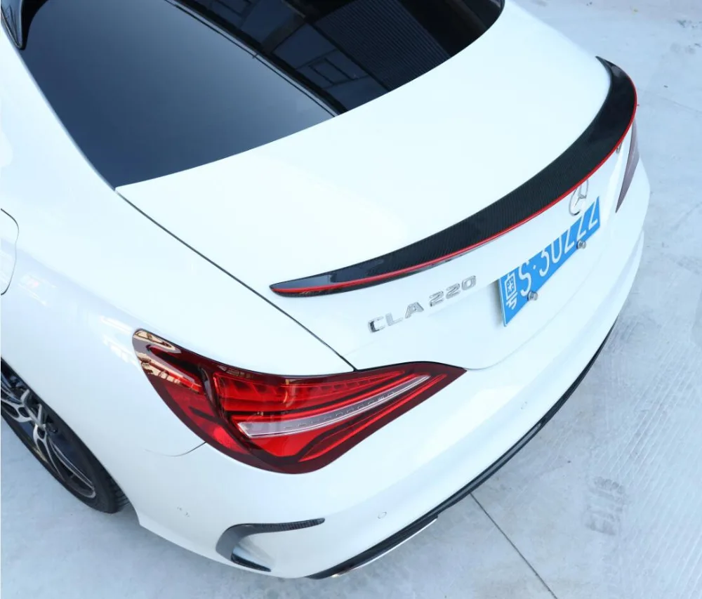 Углеродное волокно заднее крыло багажника выступ Спойлеры подходит для 13-18