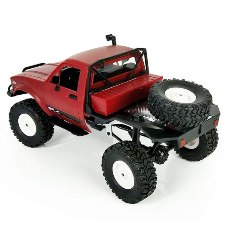 Red Foam Box WPL C14 C-14 1:16 беспроводной Радиоуправляемый автомобиль 4WD 2,4 ГГц дистанционный гусеничный внедорожный автомобиль багги Модель игрушки для детей Подарки Carro RTR - Color: Red Foam Box