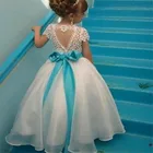 Платья для девочек с цветочным рисунком на свадьбу, детвечерние праздничное платье для фотосессии с реальными изображениями, детские платья на день рождения