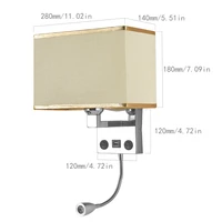 european style bedroom simple bedside wall lamp parlor creative light luxury hotel wall lamp chinese style fabric bedside lamp