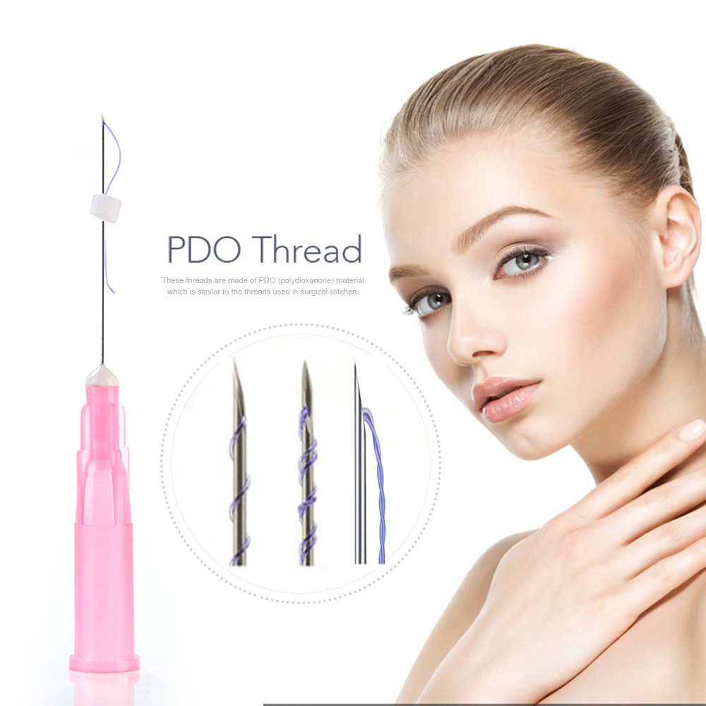 

20 Pieces Pdo PCL PLLA Thread Face Tighten Fill Promote Collagen Regeneration Remove Wrinkles Screw Beauty Face Lifting V Line