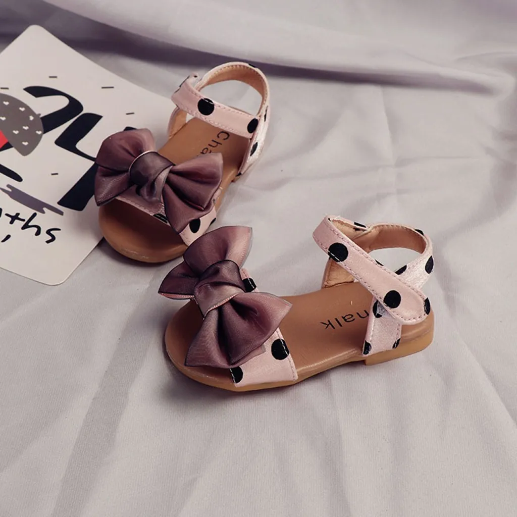 2020 летние детские сандалии с открытым носком для маленьких девочек принтом в