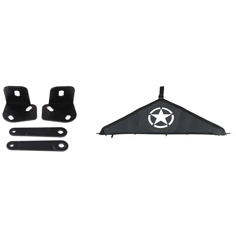 

1 Set Hood A Pillar Light Lamp Bracket Mount Kit & 1 Pcs Engine Bonnet Cover