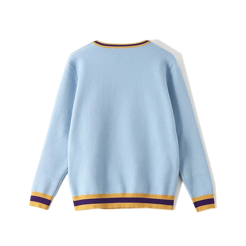 Роскошный брендовый дизайнерский вязаный пуловер повседневный корейский свитер