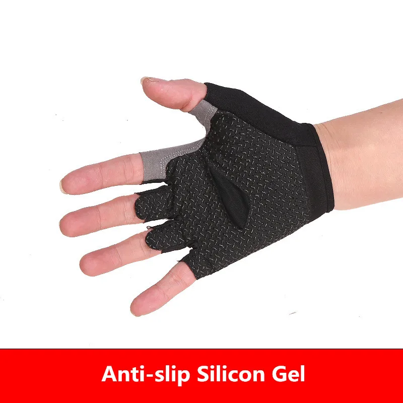Перчатки для фитнеса и тяжелой атлетики Нескользящие солнцезащитные перчатки с