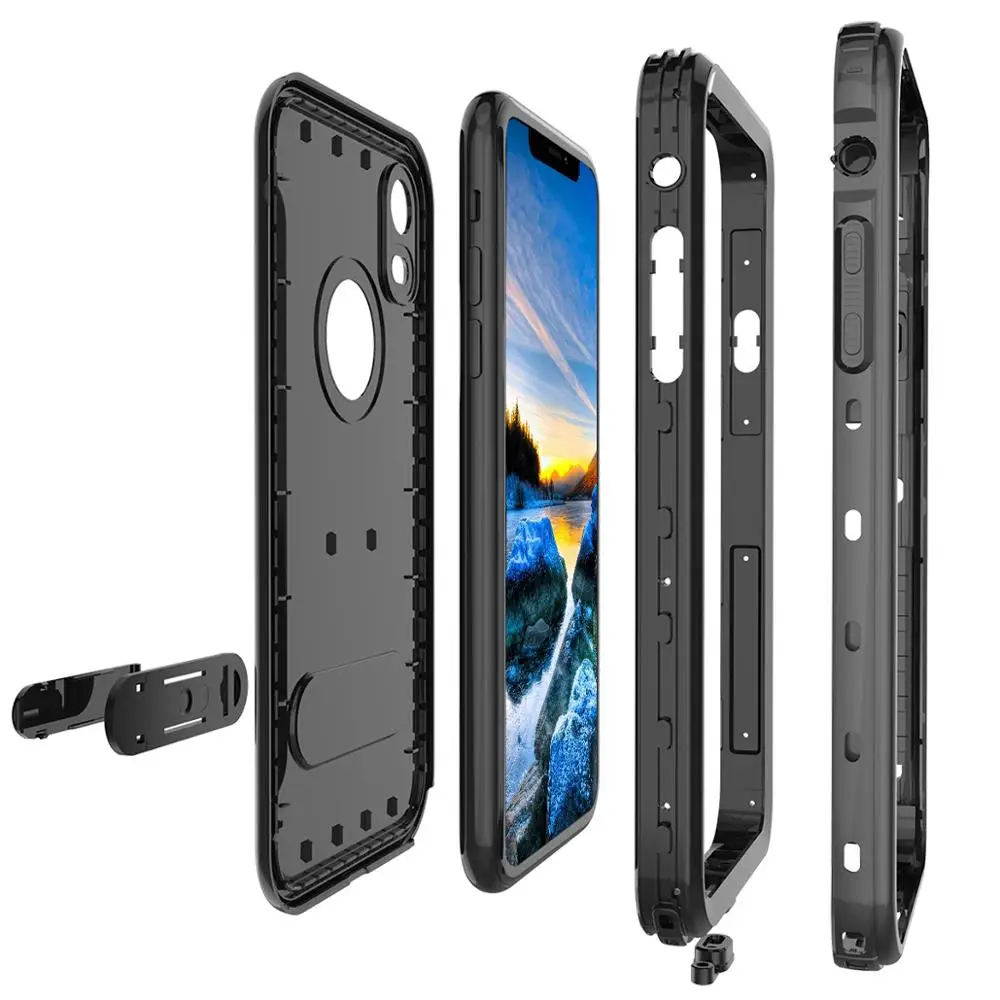 Чехол SHELLBOX оригинальный водонепроницаемый для iPhone XR X XS Max чехол 360 защитный