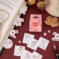 45 pcsbox cute cartoon cupid mini paper sticker package diy diary decoration sticker album scrapbooking