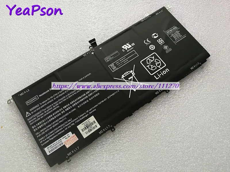 Оригинальный аккумулятор Yeapson для ноутбука HP Spectre 13 7 5 13t 3000 6750 в мАч|Аккумуляторы