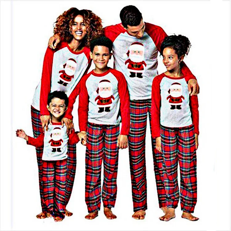 

Family Christmas Pajamas Set Family Matching Clothes 2020 Xmas Family Pyjamas Adult Kids Pajamas set Baby Romper Sleepwear