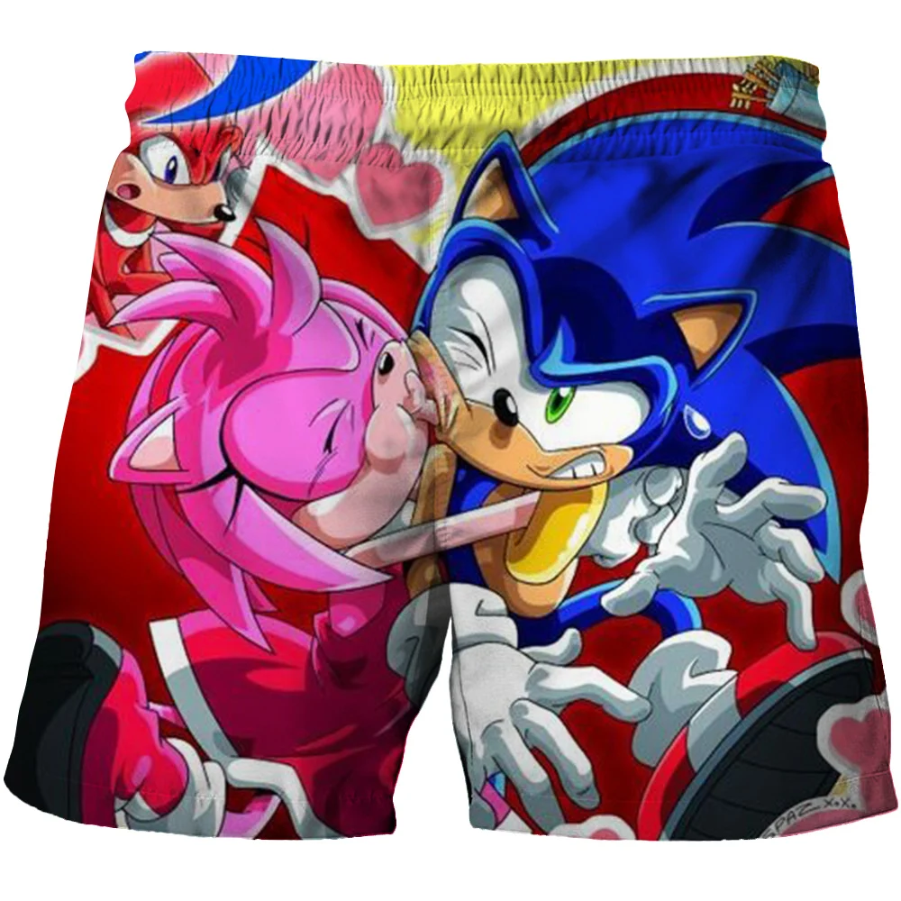 

2021 Summer New Shorts Sonic 3D Printed Short Cartoon Shorts Casual Pants Comfortable Beach Loose Fashion Shorts Kids Clothes