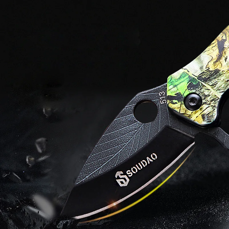 Stainless Steel Outdoor Mini Fold Knife Multifunctional Small Folding Camping Tactical Pocket Cutter for Climbing Travel | Инструменты