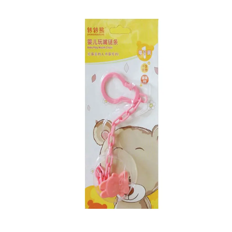pink Детская пустышка анти-цепь играть рот зажимы Speenkoord prendedor de Chupeta манекен Fopspeen Ketting Chupetero personalizadosilona - Цвет: pink
