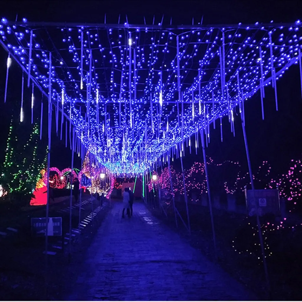 

Guirlande Lumineuse Led 30cm Party Led Lights Shower Rain Snowfalls Xmas Tree Garden Outdoor Uk Plug