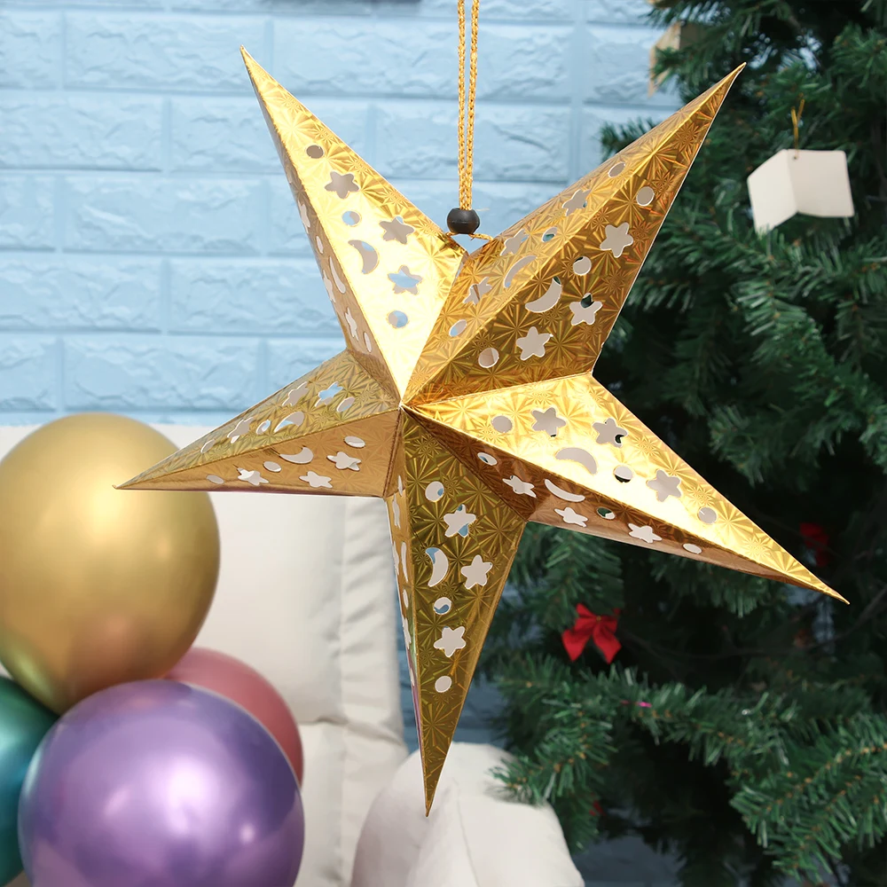 Декоративное украшение в виде пятизвездочной звезды 30/45/60 см | Дом и сад