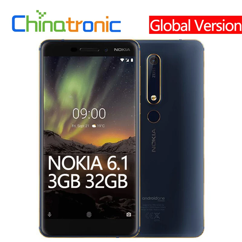Глобальная версия Nokia 6 1 3 Гб оперативной памяти 32 встроенной Android 10 4G LTE мобильный