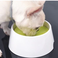floating dog bowl water drinking cat bowl pet feeding dish plastic anti choking puppy cat eating food plate portable traveling p