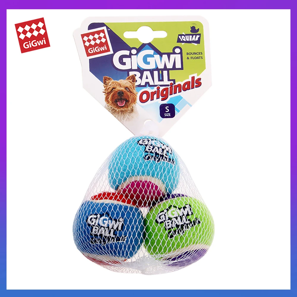 Игрушки GIGWI 3 в 1 серии G Ball размер S/M скрипучий шарик плюшевые игрушки нетоксичный