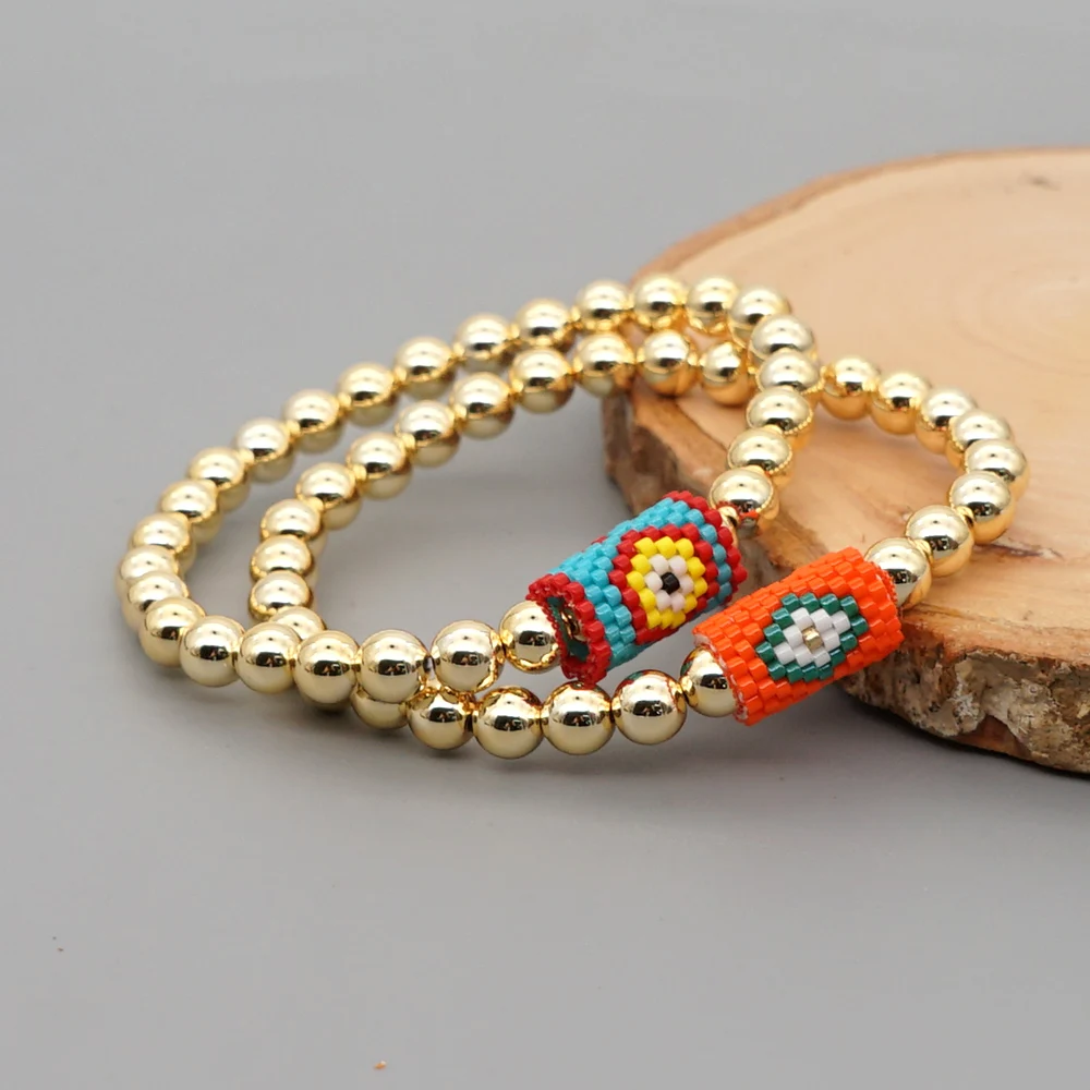 Go2boho Высокое качество Золотые бусы браслеты Miyuki браслет подарок ювелирные