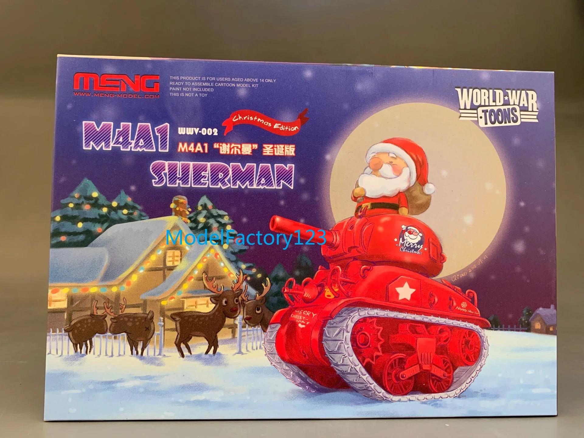 

Meng WWV-002 M4A1 Шермана Christmas Edition версии замковое соединение мир WarToons