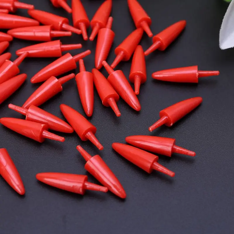 

50pcs 12x23mm Plastic DIY Snowman Nose for Handmade Craft Children Kids Toys Christmas Decor