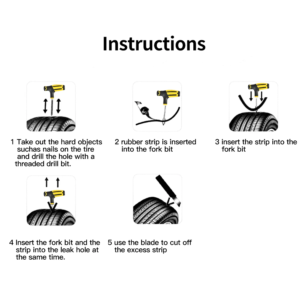 Инструмент для ремонта автомобильных шин набор инструментов извлечения прокола