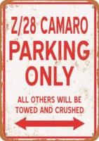 tin signs metal sign z28 camaro parking only holiday vintage poster metal plaques for funny wall decoration art sign gifts for