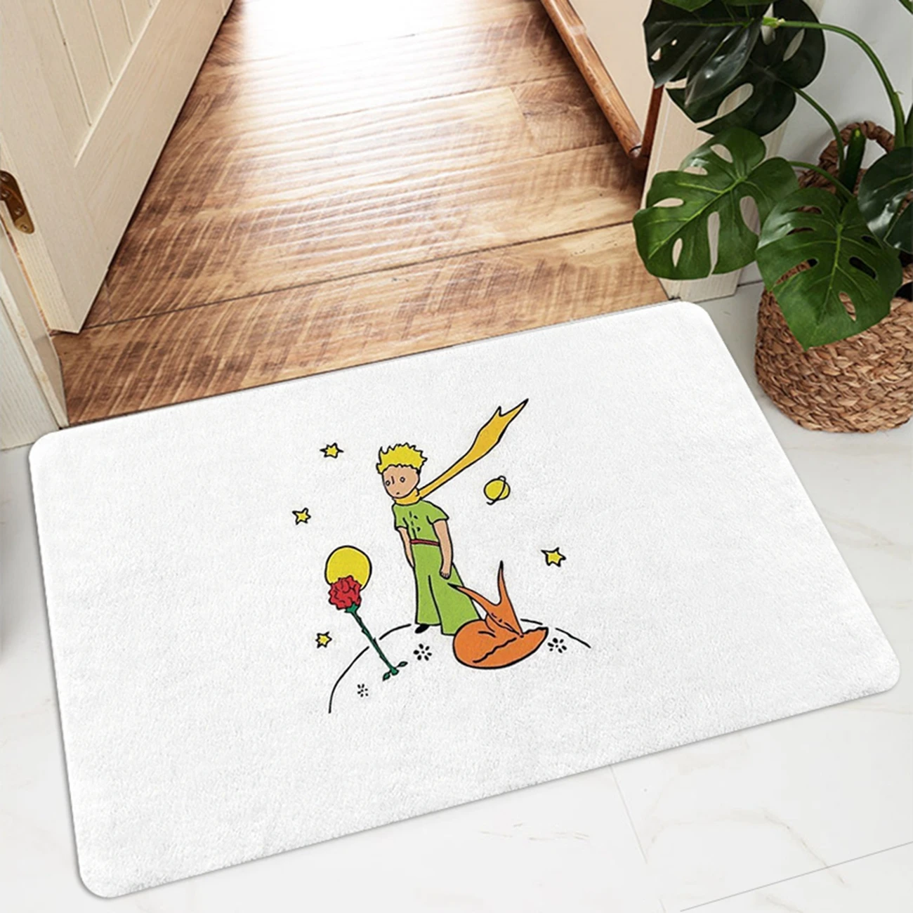 

Kitchen Mat Cheaper Anti-slip Little Prince Modern Rugs Living Room Balcony Bathroom Printed Carpet Doormat Hallway Bath Mat