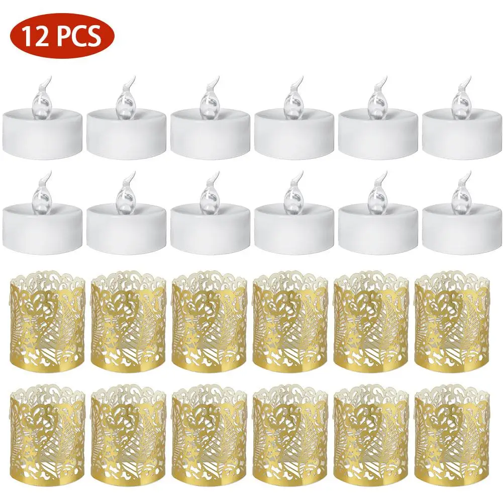 

12PCS Flameless Electronic LED Candles Realistic For Festival Wedding Home Party Decor