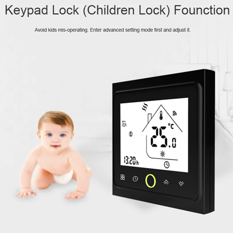 Умный термостат с Wi Fi дистанционным управлением через приложение|Умная система