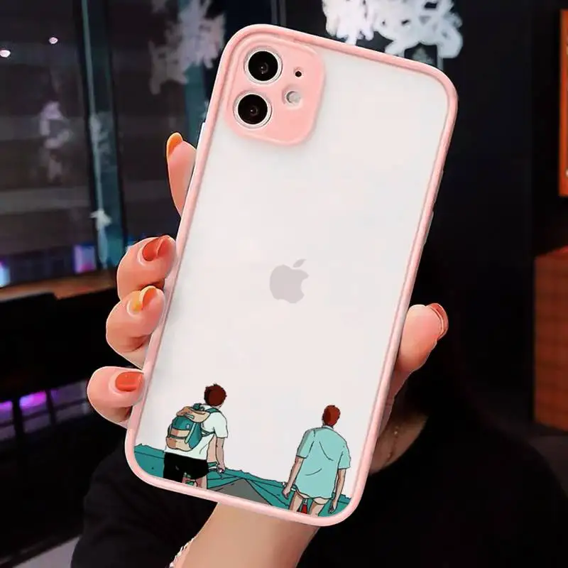 

Call Me by Your Name Luxury Quality Phone Case Pink matte transparent For iPhone 7 8 x xs xr 11 12 pro plus max mini Clear