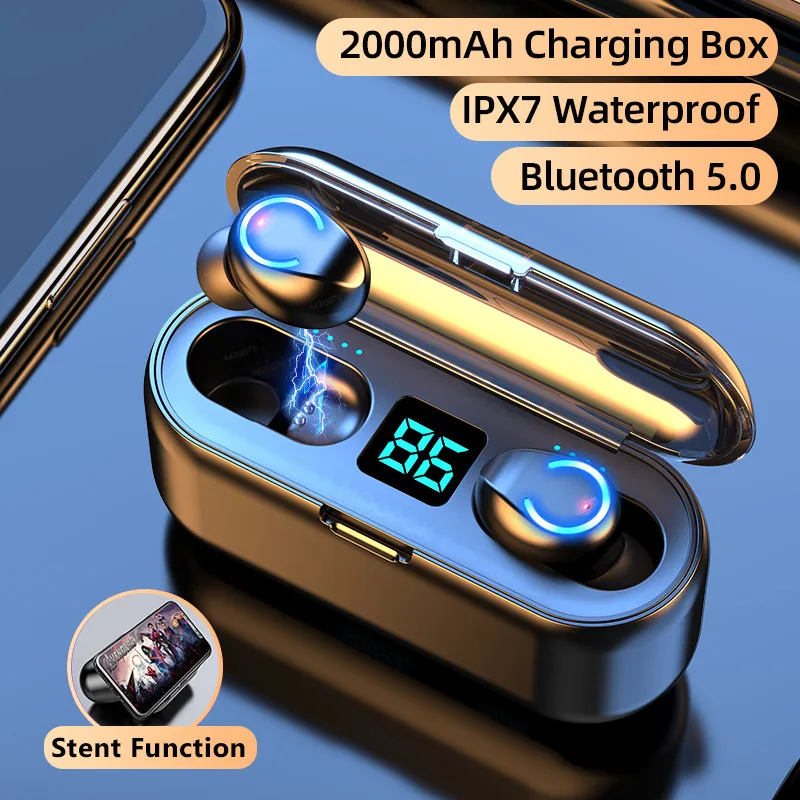 Беспроводные наушники TWS Bluetooth Hi-Fi стереонаушники светодиодный дисплей
